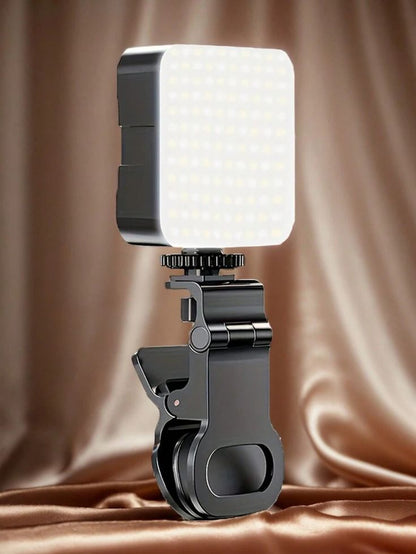 NEEWER Basic Clip-On Selfie Light LED Rechargeable Fill Light for Smartphones, Laptops & Video Calls | Adjustable Brightness & Color Temperature