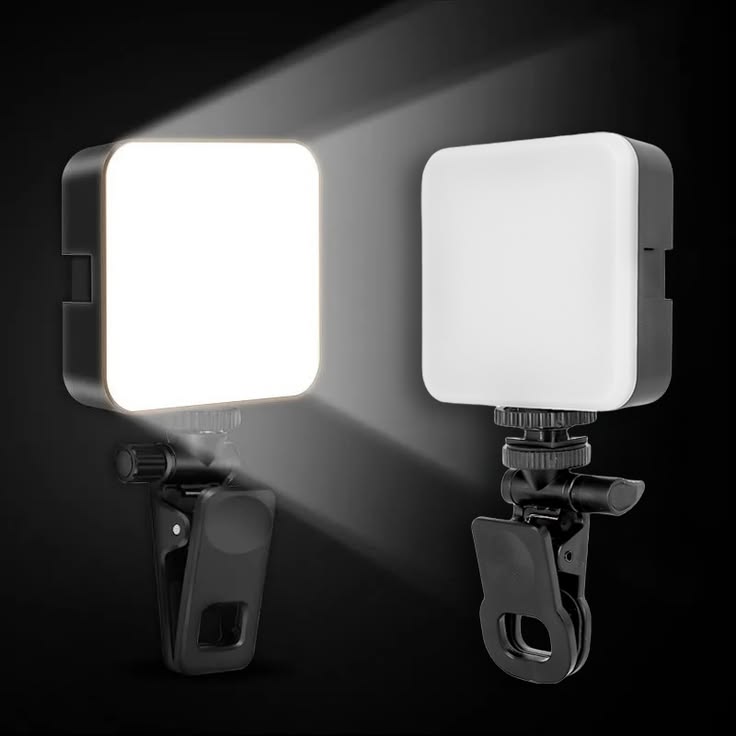 NEEWER Basic Clip-On Selfie Light LED Rechargeable Fill Light for Smartphones, Laptops & Video Calls | Adjustable Brightness & Color Temperature